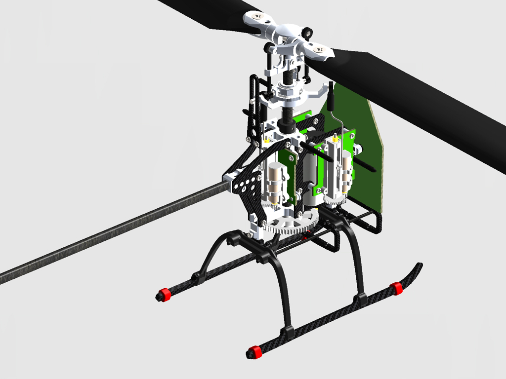 BLADE mCP-X遥控直升机模型结构3D图纸 Solidworks设计